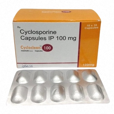 Acheter de la cyclosporine - Illustration de gélules et calculatrice de prix