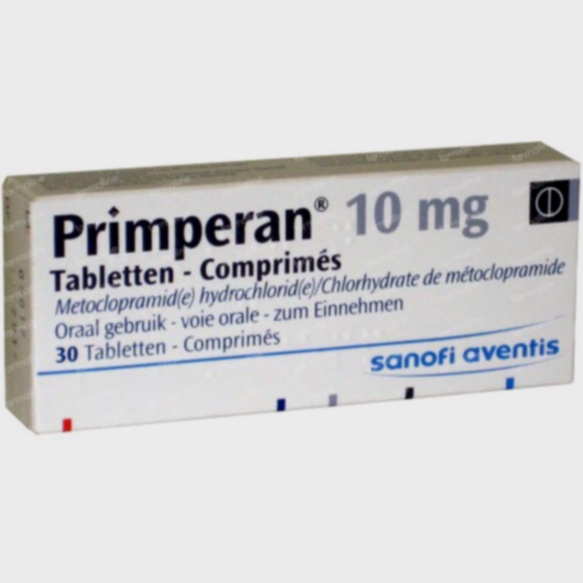 Commander du Métoclopramide - Illustration d’un comprimé et d’un colis de livraison