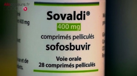 Acheter Sofosbuvir - Illustration d'un comprimé et d'un virus