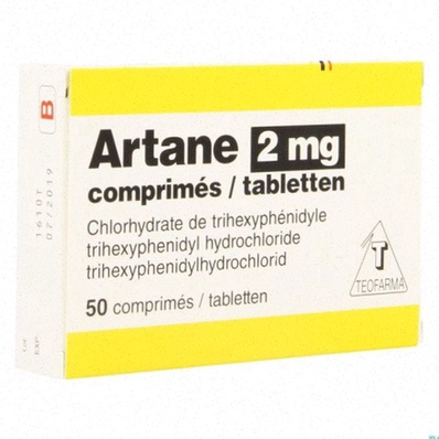 Acheter Trihexyphenidyl - Illustration d'un blister de comprimés