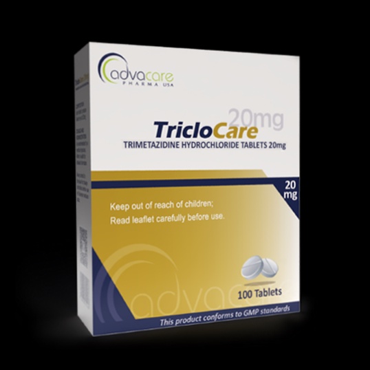 Acheter Trimetazidine - Illustration de gélules et boîte de médicament