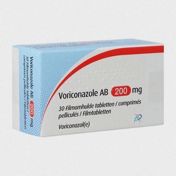 Acheter Voriconazole – Illustration d'une boîte de comprimés