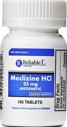 Meclizine - illustration du comprimé