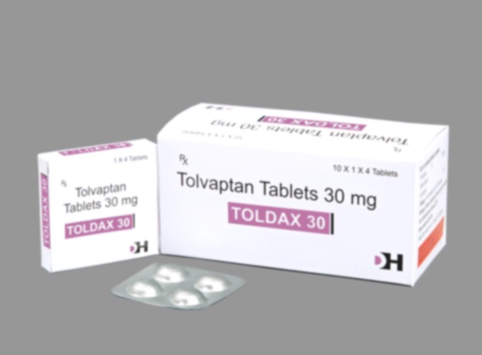 Acheter le Tolvaptan - Visuel comprimés et flacon